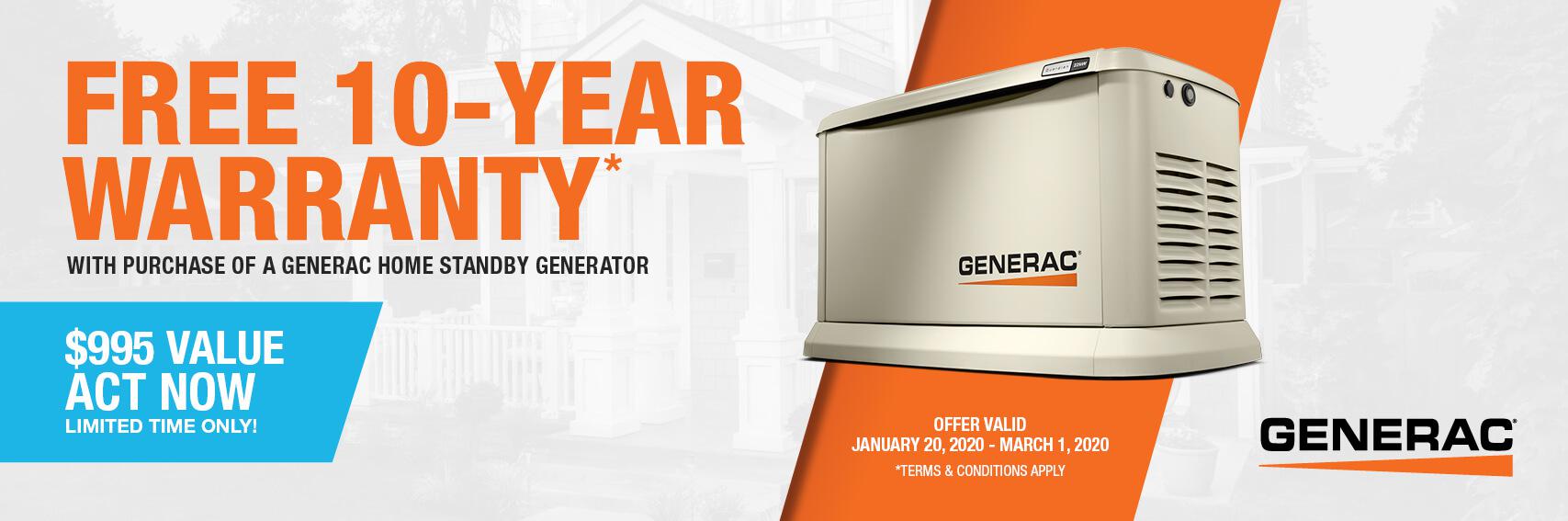 Homestandby Generator Deal | Warranty Offer | Generac Dealer | Nevada, TX